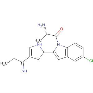 1H-Indole,1-[(2S)-2-amino-1-oxopropyl]-5-chloro-2,3-dihydro-2-(4-propyl-1H-imidazol-2-yl)-, (2S)-