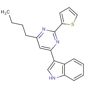 1H-Indole, 3-[6-butyl-2-(2-thienyl)-4-pyrimidinyl]-