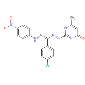 4(1H)-Pyrimidinone,2-[[(4-chlorophenyl)[(4-nitrophenyl)hydrazono]methyl]azo]-6-methyl-