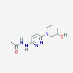 N'-[6-[ethyl(2-hydroxypropyl)amino]pyridazin-3-yl]acetohydrazide