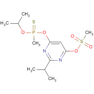 Phosphonothioic acid, methyl-, O-(1-methylethyl)O-[2-(1-methylethyl)-6-[(methylsulfonyl)oxy]-4-pyrimidinyl] ester