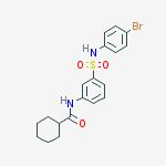 N-{3-[(4-bromophenyl)sulfamoyl]phenyl}cyclohexanecarboxamide
