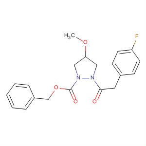 1-Pyrazolidinecarboxylic acid, 2-[(4-fluorophenyl)acetyl]-4-methoxy-,phenylmethyl ester