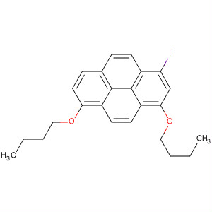 Pyrene, 3,6-dibutoxy-1-iodo-