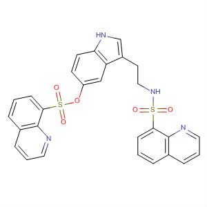 8-Quinolinesulfonic acid,3-[2-[(8-quinolinylsulfonyl)amino]ethyl]-1H-indol-5-yl ester
