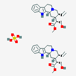 Methyl (2r)-2-[(2s,3r,12bs)-3-ethenyl-1,2,3,4,6,7,12,12b-octahydroindolo[2,3-a]quinolizin-2-yl]-3-hydroxypropanoate;sulfuric Acid