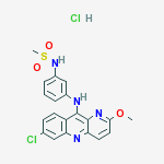 METHANESULFONAMIDE,N-(3-((7-CHLORO-2-METHOXYBENZO[B]-1,5-NAPHTHYRIDIN-10-YL)AMINO)PHENYL)- HCL