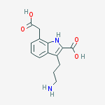 3-(3-aminopropyl)-7-(carboxymethyl)-1H-indole-2-carboxylic acid