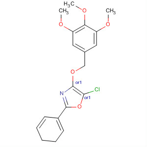 Oxazole,5-chloro-4,5-dihydro-2-phenyl-4-[(3,4,5-trimethoxyphenyl)methoxy]-,(4R,5R)-rel-