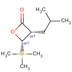 2-Oxetanone, 4-(2-methylpropyl)-3-(trimethylsilyl)-, cis-
