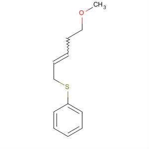 Benzene, [(5-methoxy-2-pentenyl)thio]-