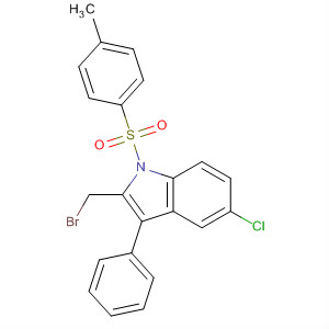 1H-Indole,2-(bromomethyl)-5-chloro-1-[(4-methylphenyl)sulfonyl]-3-phenyl-