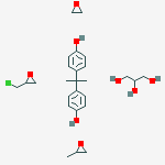 Oxirane, methyl-, polymer with oxirane, ether with 1,2,3-propanetriol, ether with (chloromethyl)oxirane polymer with 4,4-(1-methylethylidene)bis[phenol]
