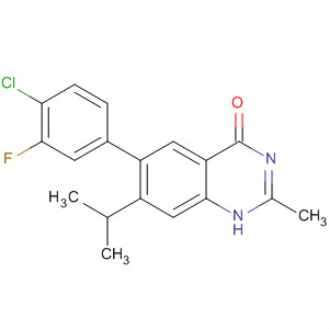 4(1H)-Quinazolinone,6-(4-chloro-3-fluorophenyl)-2-methyl-7-(1-methylethyl)-