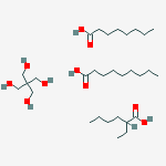 Decanoic acid, ester with 2,2-bis(hydroxymethyl)-1,3-propanediol 2-ethylhexanoate octanoate