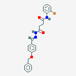 4-(2-{[4-(benzyloxy)phenyl]methylidene}hydrazino)-N-(2-bromophenyl)-4-oxobutanamide