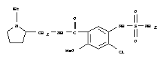4-chloro-N-[(1-ethylpyrrolidin-2-yl)methyl]-2-methoxy-5-(sulfamoylamino)benzamide