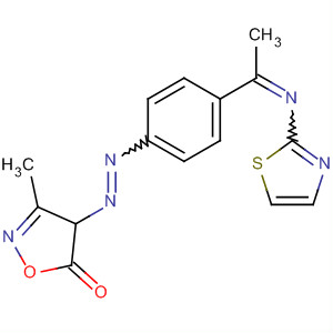 5(4H)-Isoxazolone, 3-methyl-4-[[4-[1-(2-thiazolylimino)ethyl]phenyl]azo]-