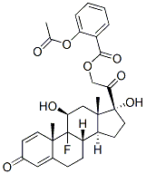 9-fluoro-11beta,17,21-trihydroxypregna-1,4-diene-3,20-dione 21-acetylsalicylate