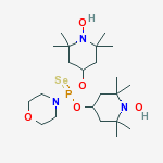 O,O-bis(1-hydroxy-2,2,6,6-tetramethylpiperidin-4-yl) morpholin-4-ylphosphonoselenoate