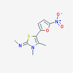 N,3,4-trimethyl-5-(5-nitrofuran-2-yl)-1,3-thiazol-2-imine