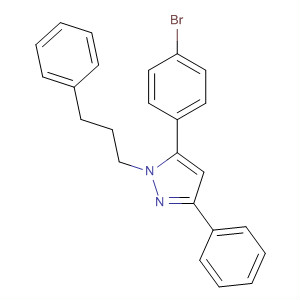 1H-Pyrazole, 5-(4-bromophenyl)-3-phenyl-1-(3-phenylpropyl)-