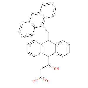 9-Anthracenemethanol, 10-(9-anthracenylmethyl)-9,10-dihydro-, acetate