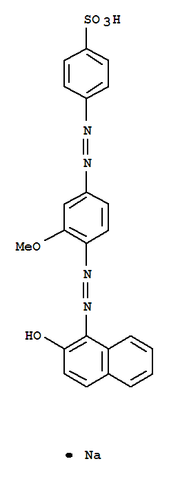 4-[(E)-{3-methoxy-4-[(2Z)-2-(2-oxonaphthalen-1(2H)-ylidene)hydrazino]phenyl}diazenyl]benzenesulfonic acid