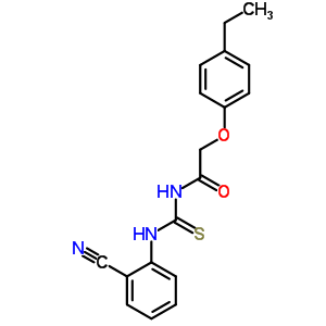 N-[(2-cyanophenyl)carbamothioyl]-2-(4-ethylphenoxy)acetamide