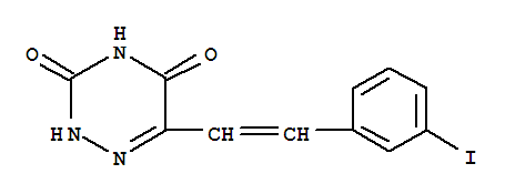 6-[2-(3-iodophenyl)ethenyl]-1,2,4-triazine-3,5(2H,4H)-dione