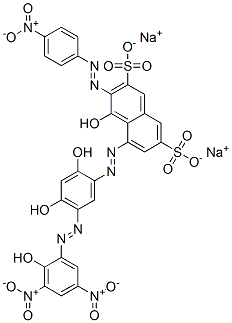 disodium 5-[[2,4-dihydroxy-5-[(2-hydroxy-3,5-dinitrophenyl)azo]phenyl]azo]-4-hydroxy-3-[(4-nitrophenyl)azo]naphthalene-2,7-disulphonate