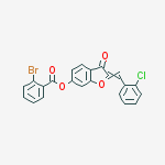 2-[(2-chlorophenyl)methylidene]-3-oxo-2,3-dihydro-1-benzofuran-6-yl 2-bromobenzoate