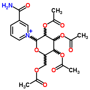 3-carbamoyl-1-(2,3,4,6-tetra-O-acetylhexopyranosyl)pyridinium