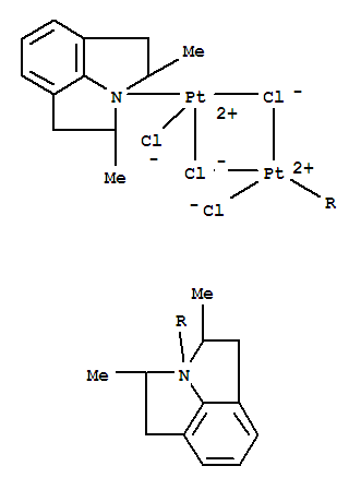 platinum(2+) chloride - 2,4-dimethyl-1,2,4,5-tetrahydropyrrolo[3,2,1-hi]indole (1:2:1)