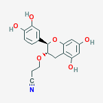 PROPANENITRILE,3-((2-(3,4-DIHYDROXYPHENYL)-3,4-DIHYDRO-5,7-DIHYDROXY-2H-1-BENZOPYRAN-3-YL)OXY)-,(2R-TRANS)-
