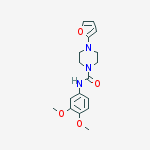 N-(3,4-dimethoxyphenyl)-4-(furan-2-yl)piperazine-1-carboxamide