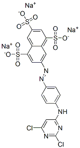 trisodium 7-[[4-[(2,6-dichloro-4-pyrimidinyl)amino]phenyl]azo]naphthalene-1,3,5-trisulphonate