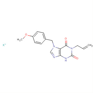 1H-Purine-2,6-dione,3,7-dihydro-7-[(4-methoxyphenyl)methyl]-1-(2-propenyl)-, potassium salt