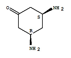 CYCLOHEXANONE,3,5-DIAMINO-,(3R,5S)-REL-