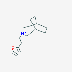 3-[2-(furan-2-yl)ethyl]-3-methyl-3-azoniabicyclo[3.2.2]nonane iodide