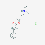 Diethyl-[4-[(e)-3-phenylprop-2-enoyl]oxypentyl]azanium;chloride