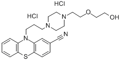2-(2-(4-(3-(2-Cyano-10-phenothiazinyl)propyl)-1-piperazinyl)ethoxy)eth anol dihydrochloride