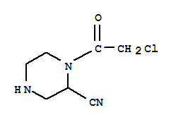2-PIPERAZINECARBONITRILE,1-(CHLOROACETYL)-