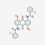 Benzamide, N,N-(9,10-dihydro-4,8-dihydroxy- 9,10-dioxo-1,5-anthracenediyl)bis[ar-chloro -