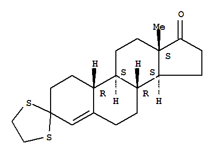 3,3-Ethylenedithiooestr-4-ene-3,17-dione, cyclic