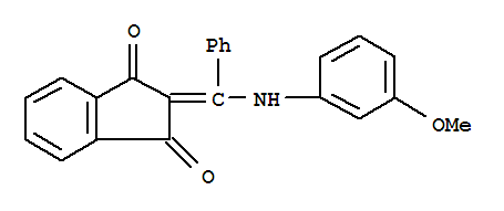 2-{[(3-methoxyphenyl)amino](phenyl)methylidene}-1H-indene-1,3(2H)-dione