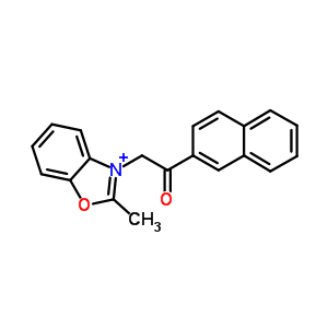 2-methyl-3-[2-(naphthalen-2-yl)-2-oxoethyl]-1,3-benzoxazol-3-ium
