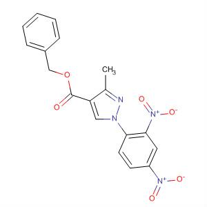 1H-Pyrazole-4-carboxylic acid, 1-(2,4-dinitrophenyl)-3-methyl-,phenylmethyl ester