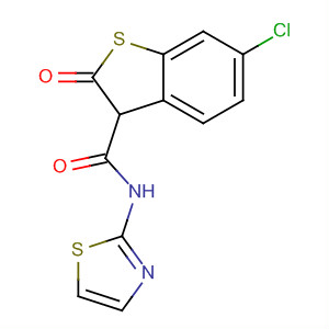 Benzo[b]thiophene-3-carboxamide,6-chloro-2,3-dihydro-2-oxo-N-2-thiazolyl-