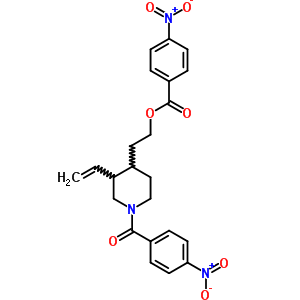 2-[3-ethenyl-1-(4-nitrobenzoyl)piperidin-4-yl]ethyl 4-nitrobenzoate